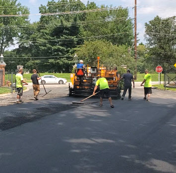 Asphalt paving private road