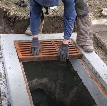 Installing 30″ x 15″ Ductile Iron Grates