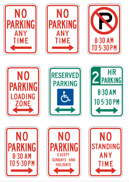 Parking Lot Sign Assortment