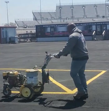 Parking Lot Striping After Sealcoating