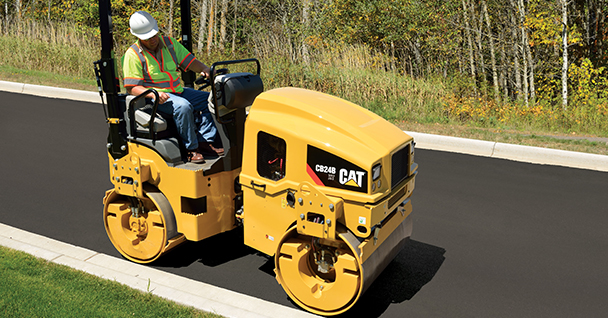 Steamrolling asphalt